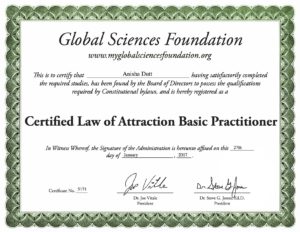 law of attraction certification